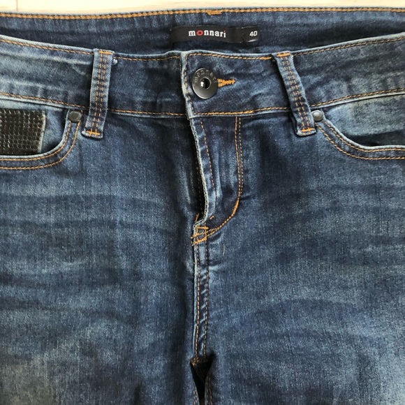 New Monnari Sequin Bling Pocket Skinny Jeans - Picture 4 of 16